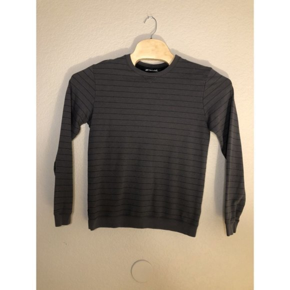 Travis Mathew‎ Sweater Mens M Long Sleeve Pullover Soft Striped Stretch Golf